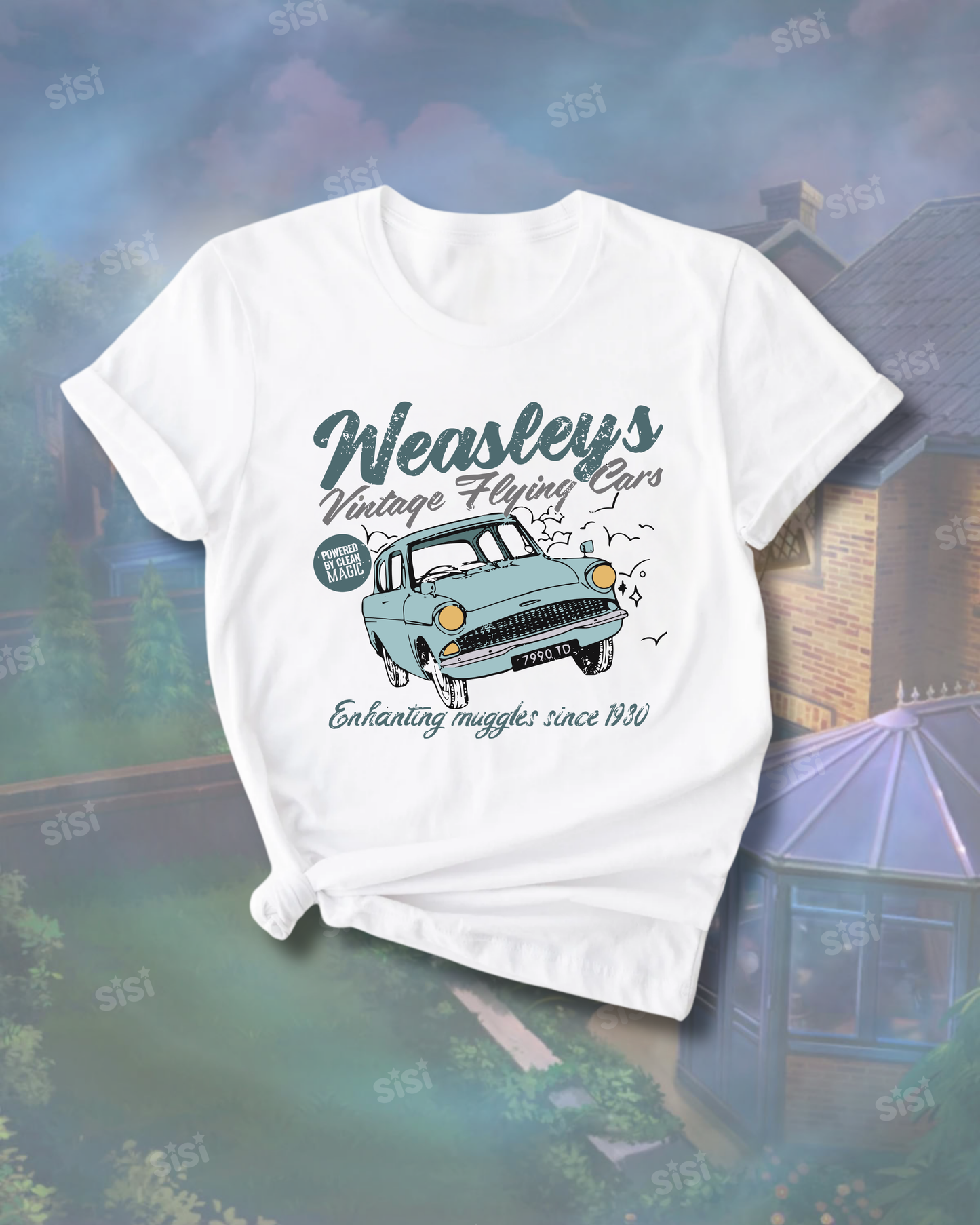 T-Shirt - Weasley Vintage Flying Cars