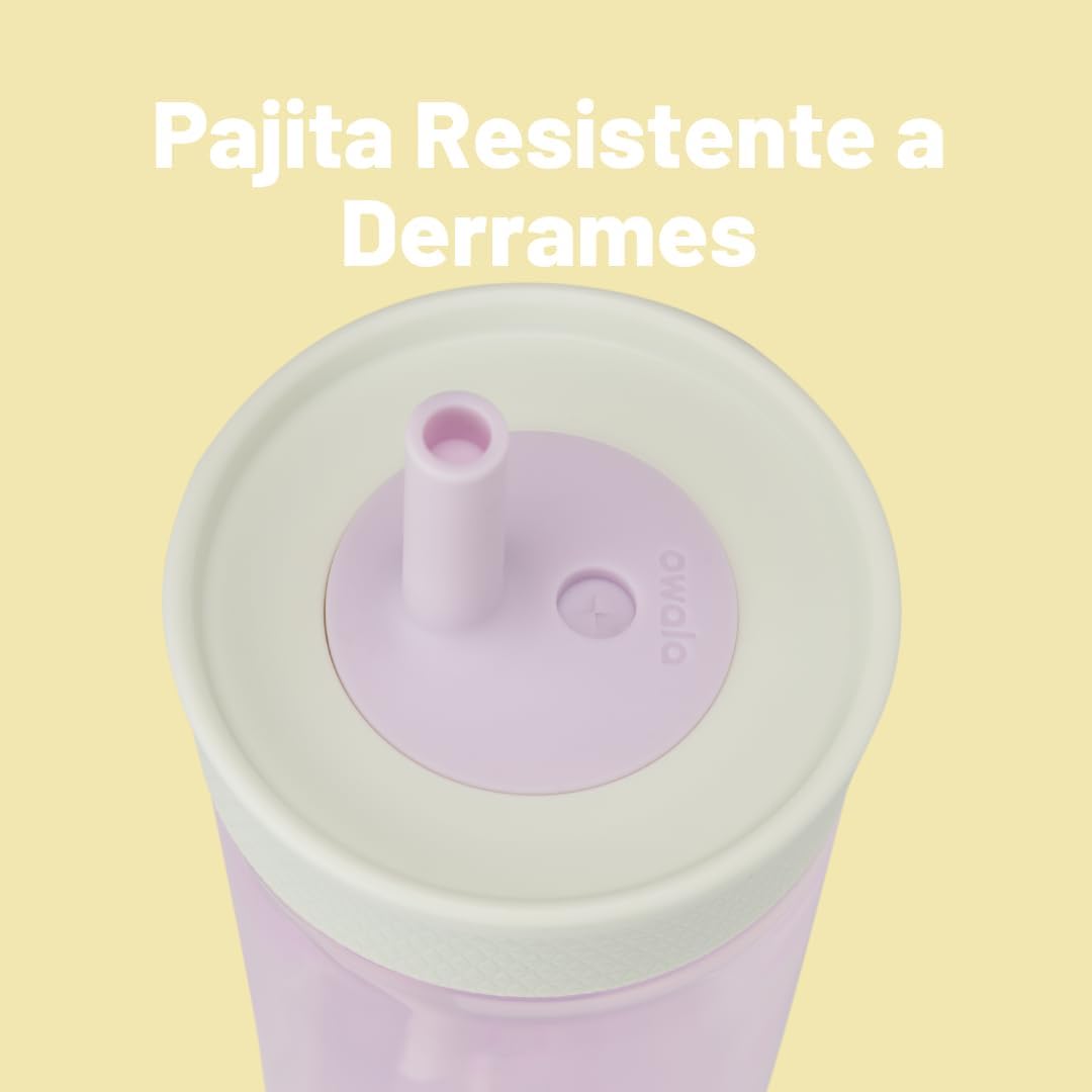 Vaso Owala con popote flexible resistente a derrames - SiSi