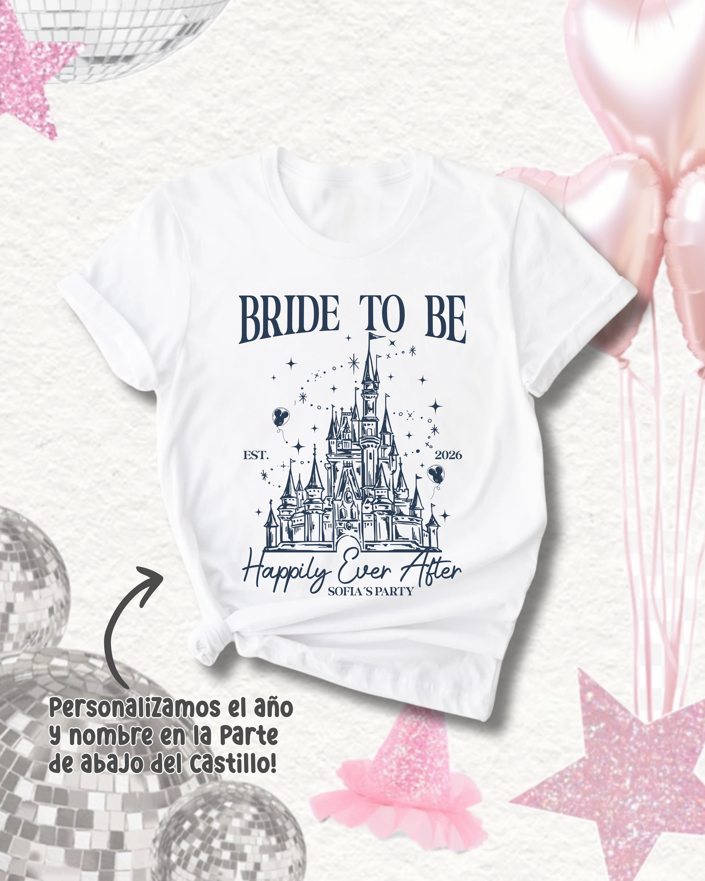 T-Shirt - Bride to be - Happily