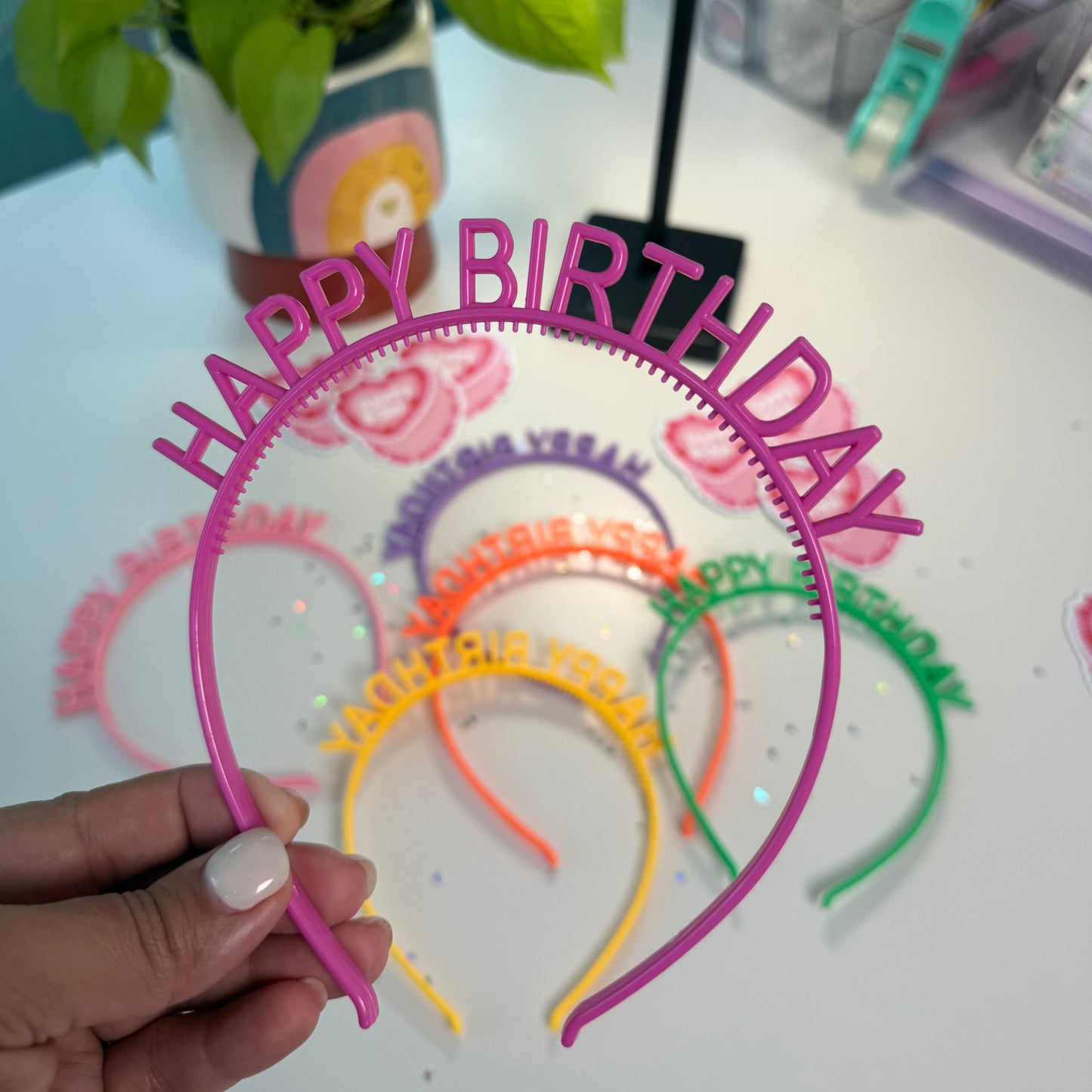 Diadema Happy Birthday | Accesorio de Cumpleaños | SiSi