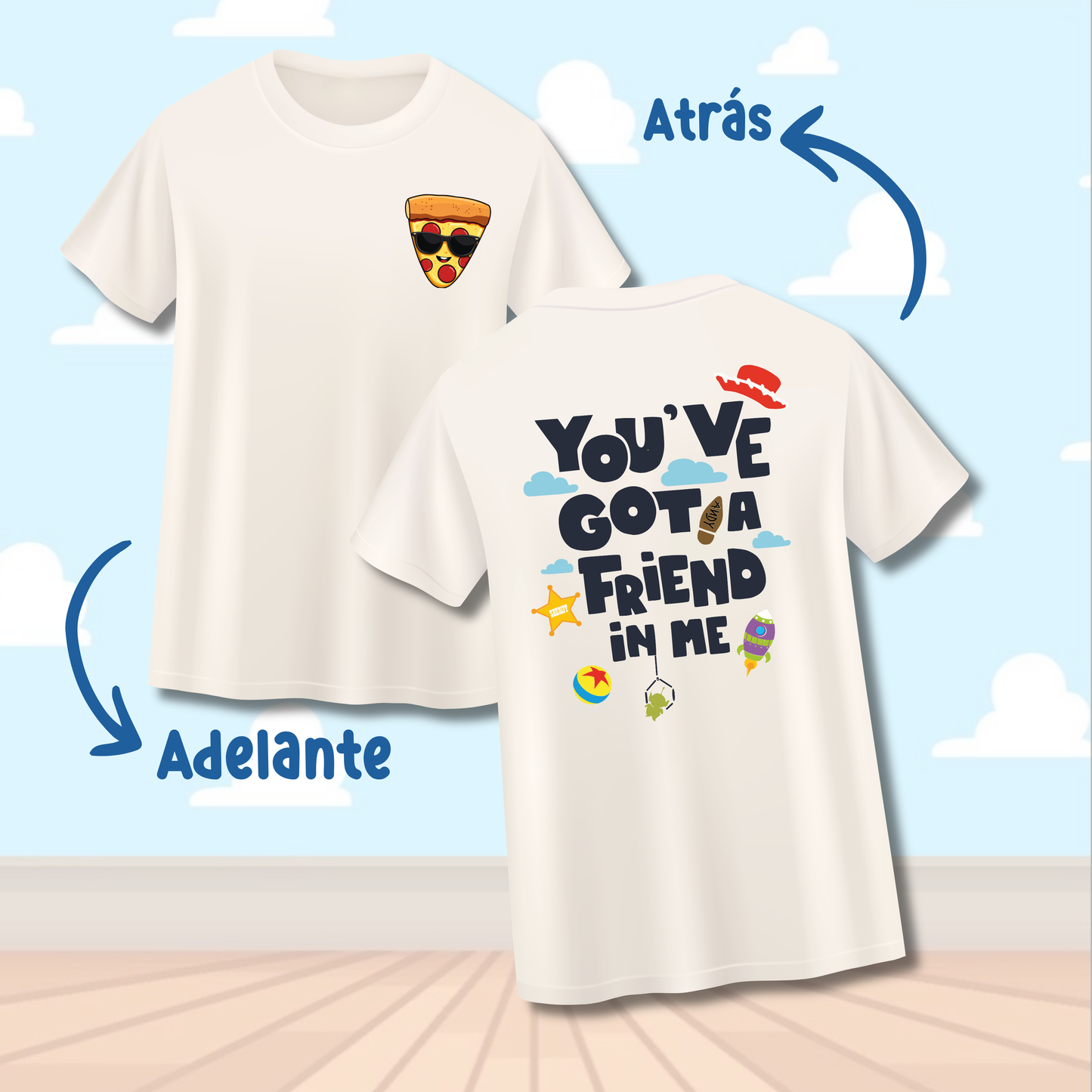 T-Shirt - Pizza with Sunglasses🍕
