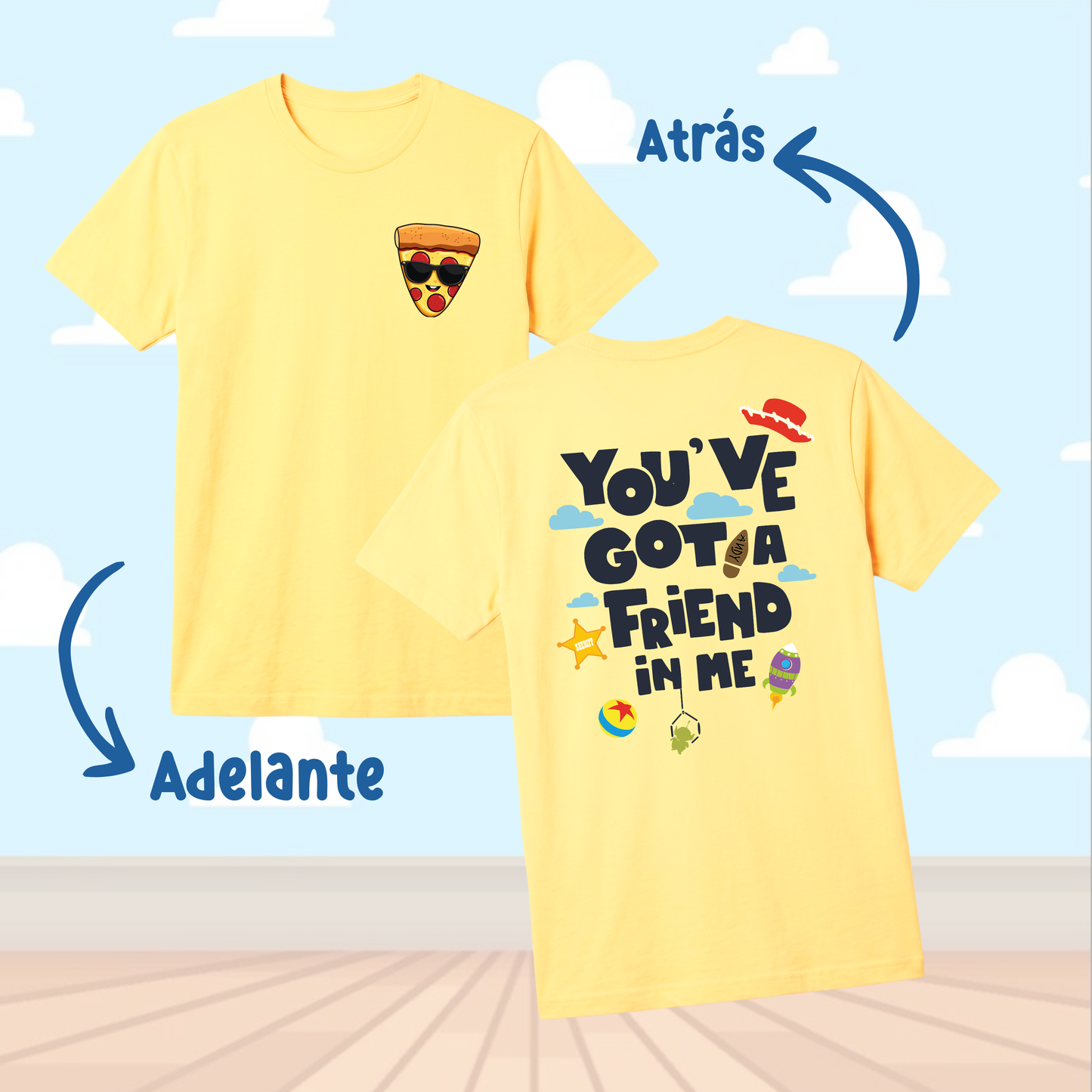 T-Shirt - Pizza with Sunglasses🍕