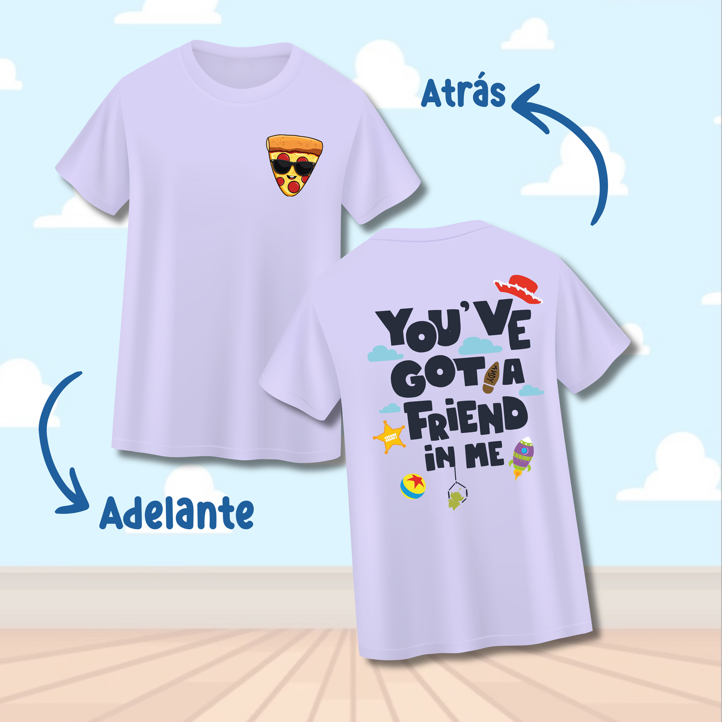 T-Shirt - Pizza with Sunglasses🍕