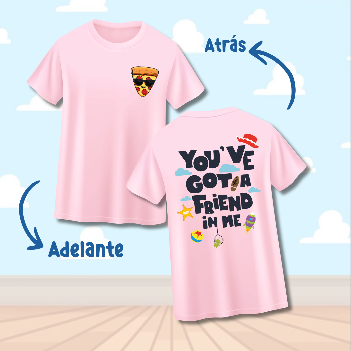 T-Shirt - Pizza with Sunglasses🍕