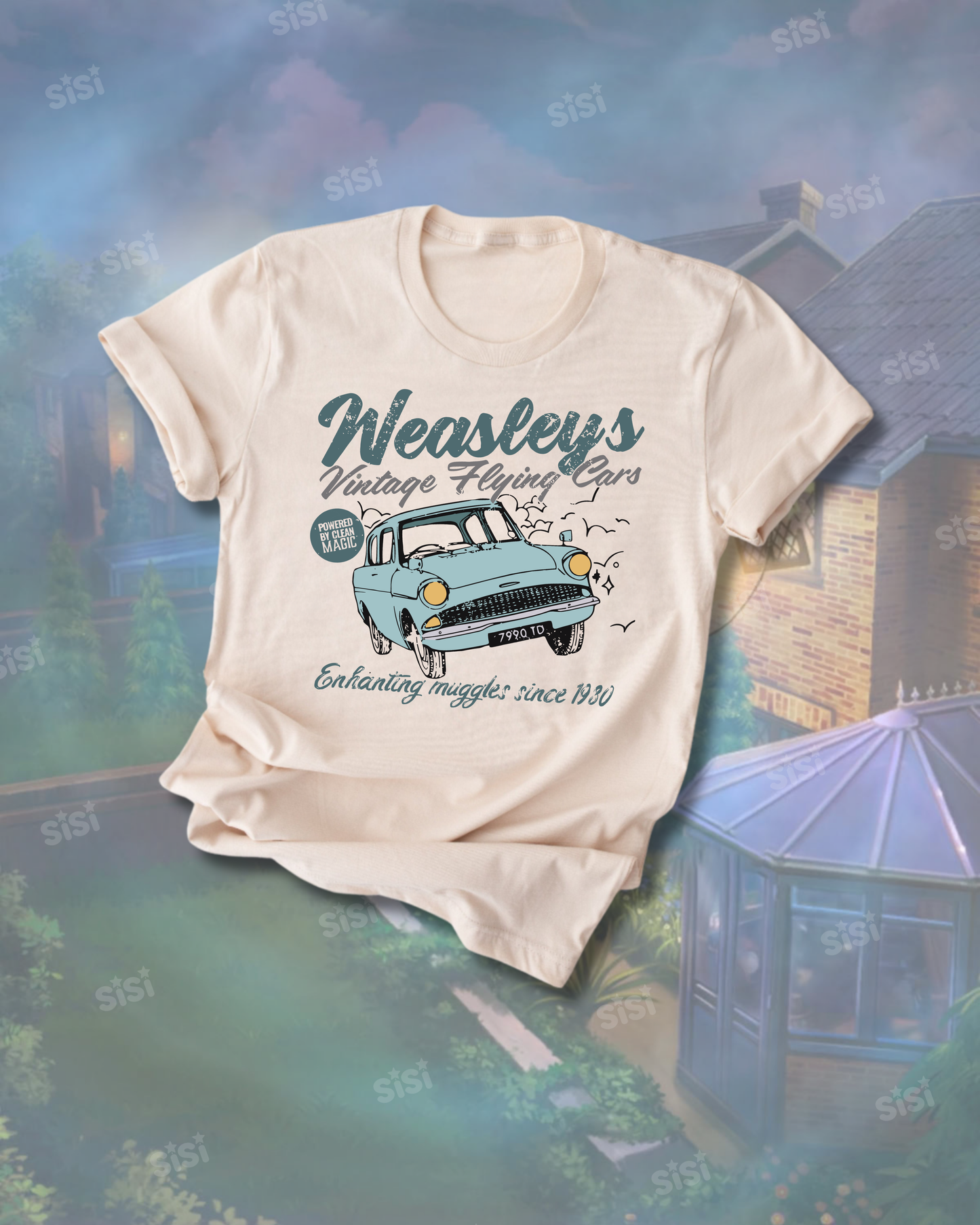 T-Shirt - Weasley Vintage Flying Cars