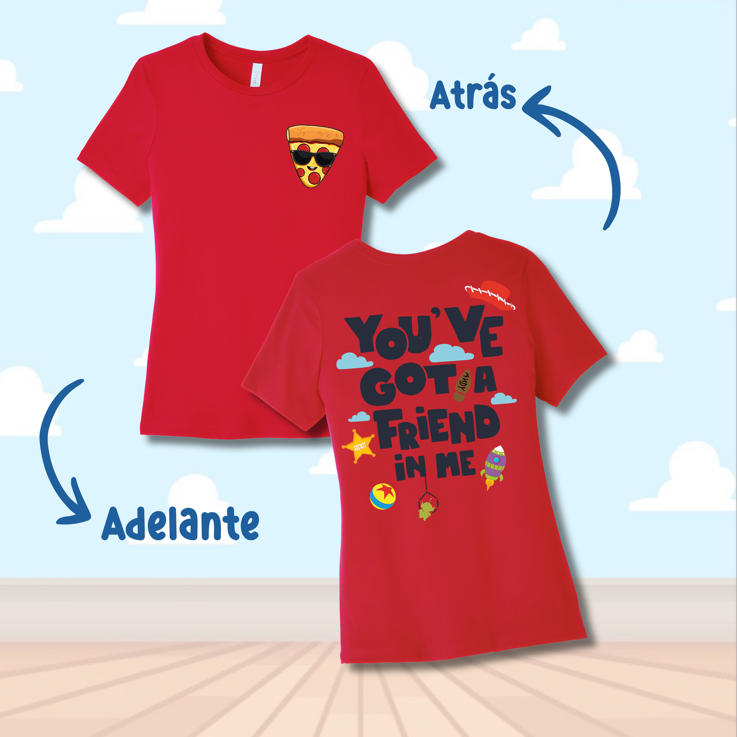 T-Shirt - Pizza with Sunglasses🍕