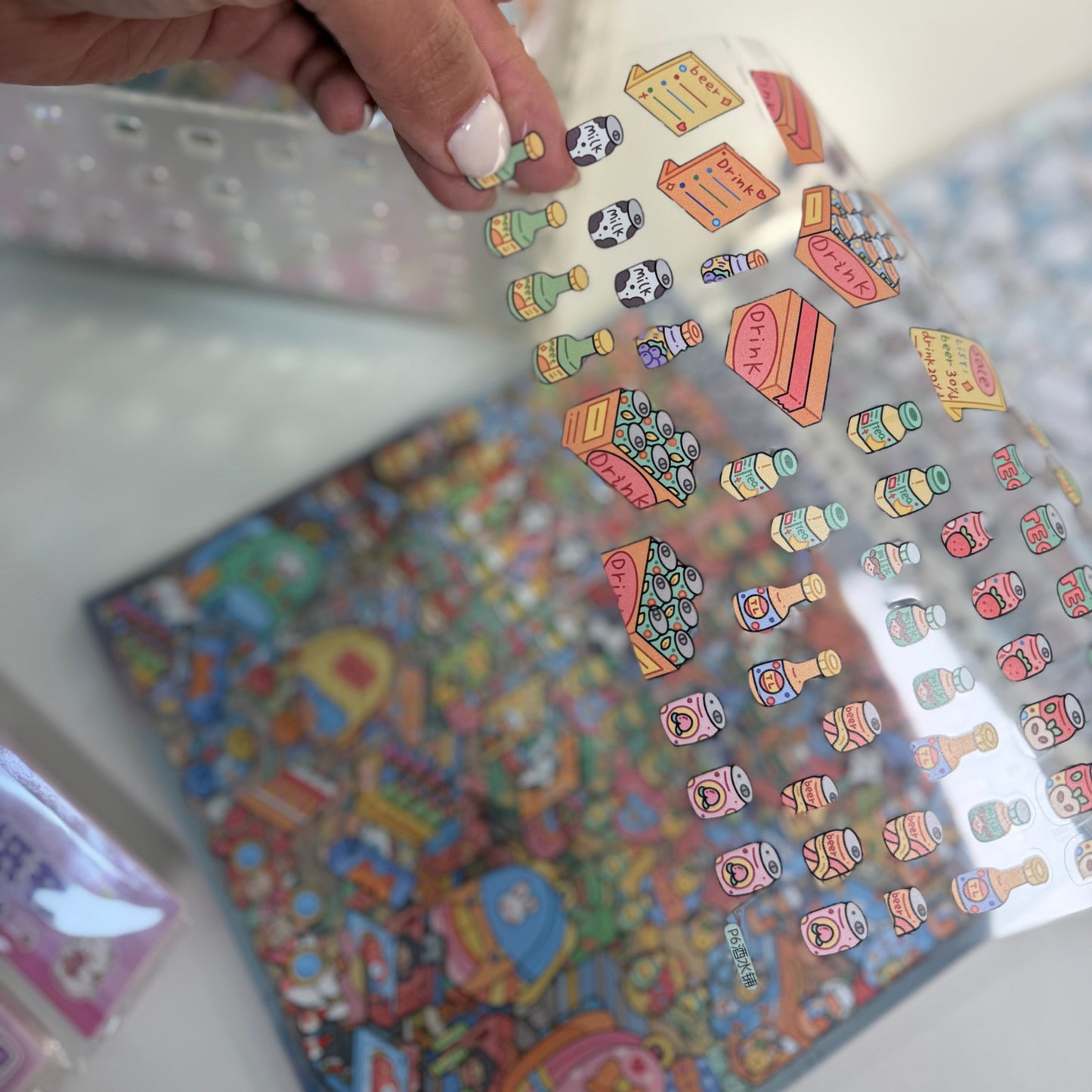 Libro de Stickers de Escenas 3D en Miniatura