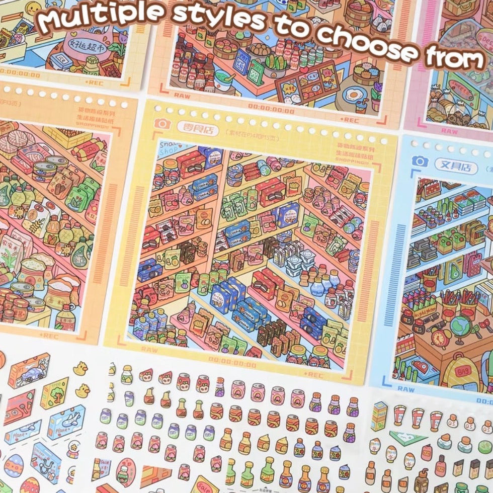Libro de Stickers de Escenas 3D en Miniatura