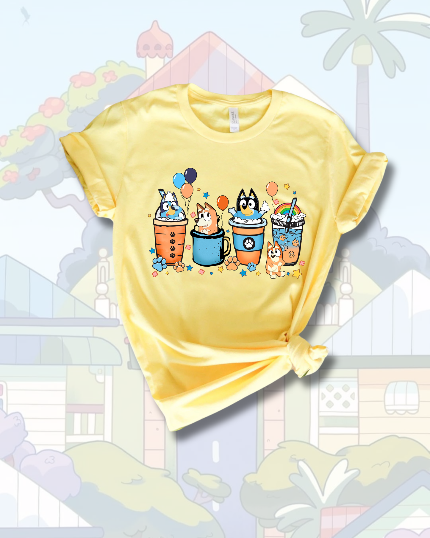 T-Shirt - Coffee Bluey