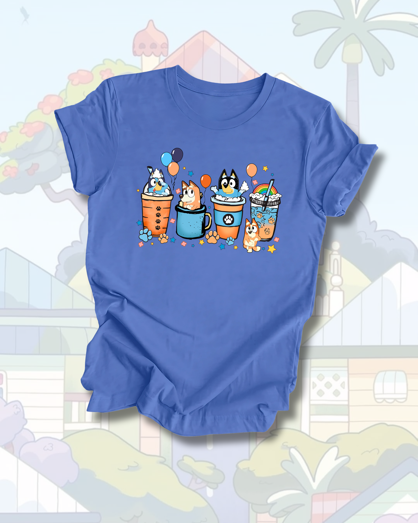 T-Shirt - Coffee Bluey