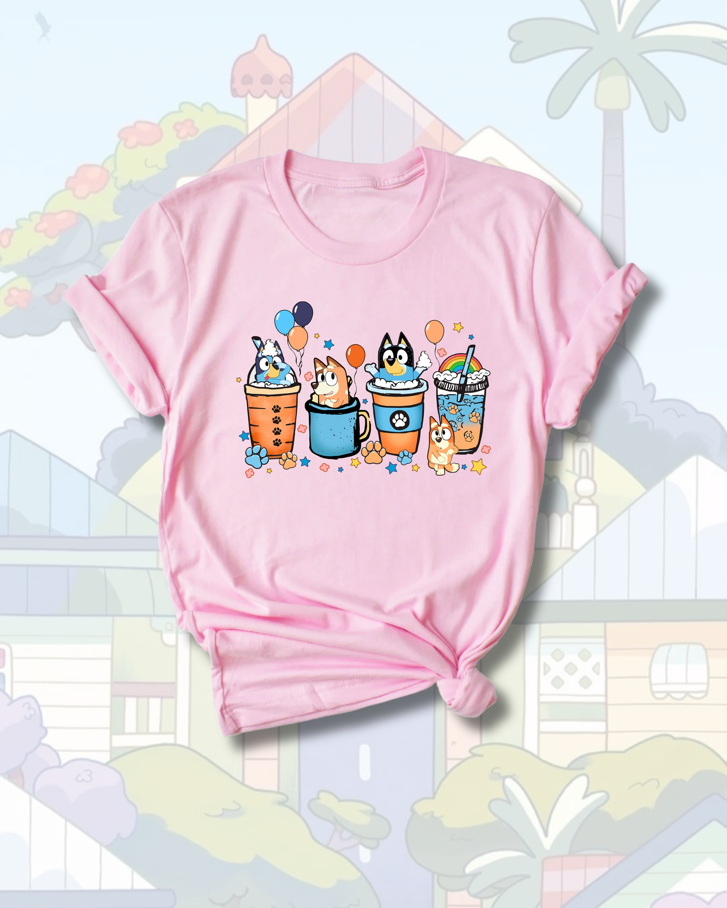 T-Shirt - Coffee Bluey