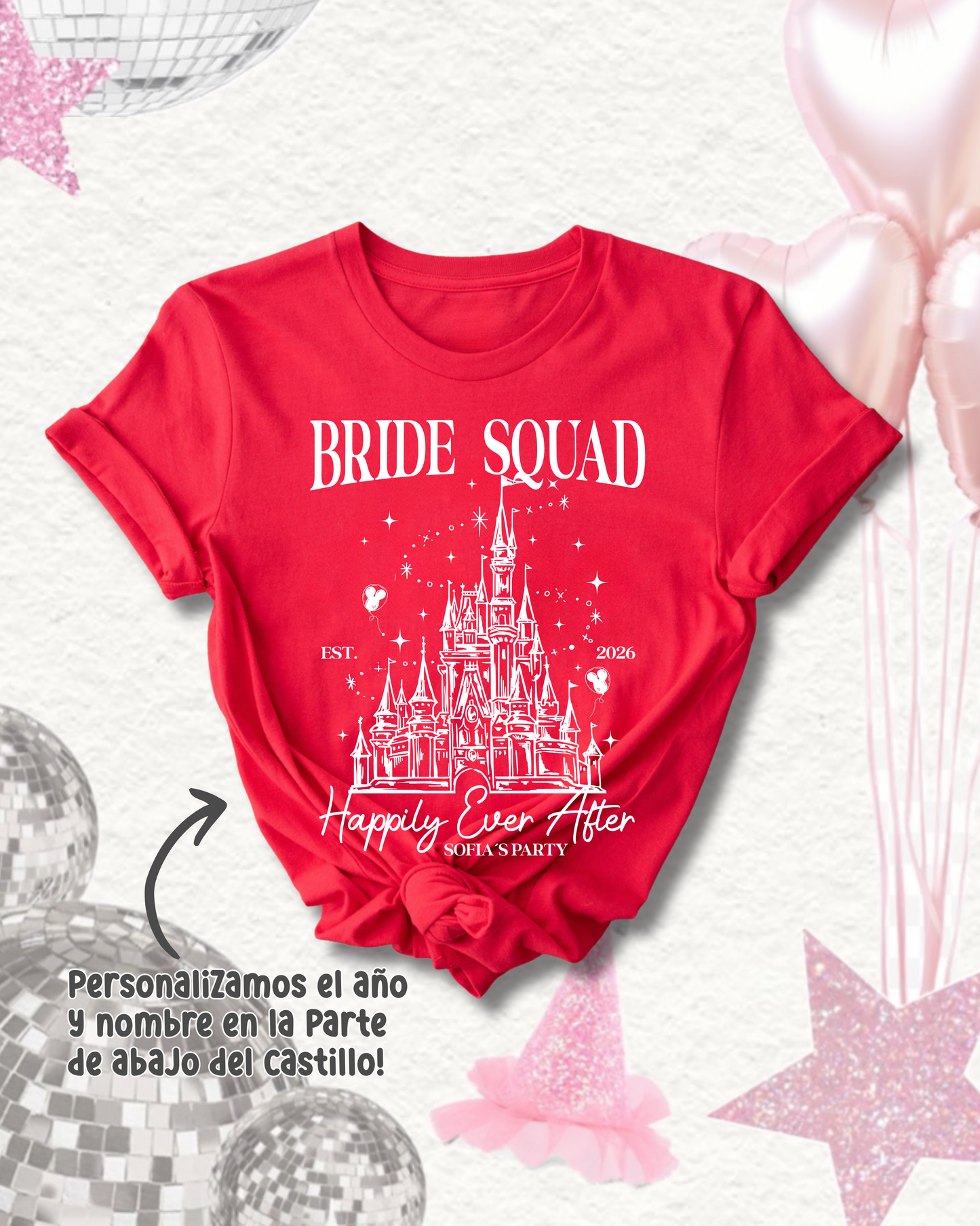 T-Shirt - Bride Squad - Happily