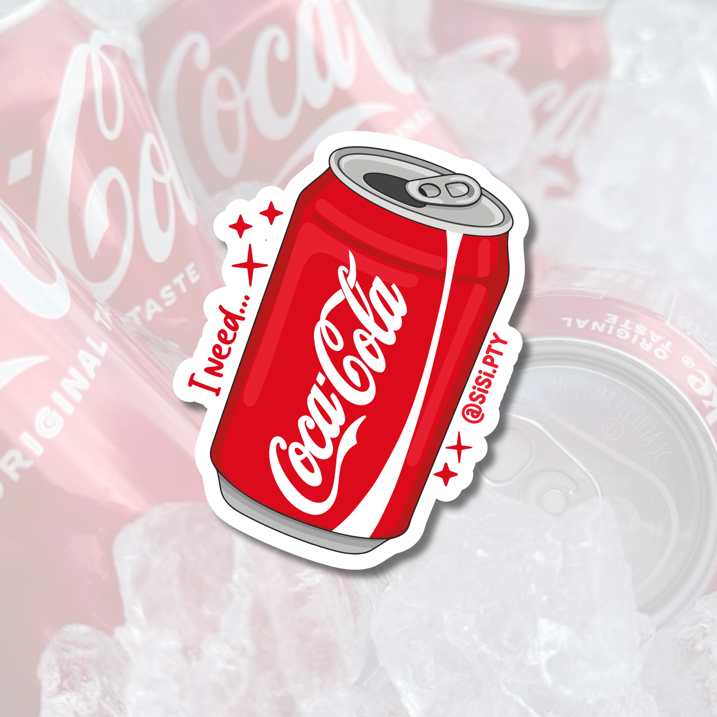 Sticker - I neee Coca-Cola🥤♥️