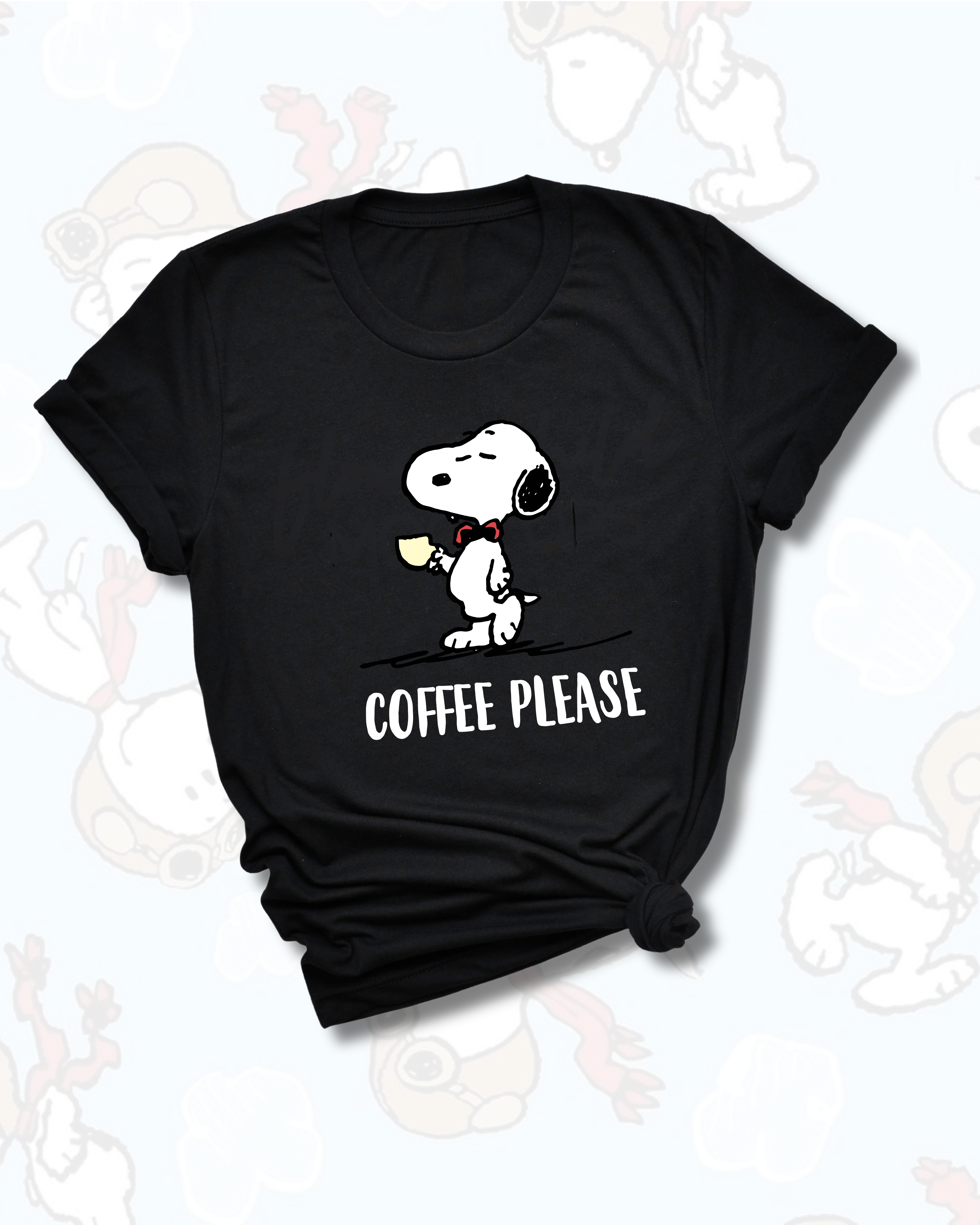 T-Shirt - Coffee Please Snoopy – SiSi