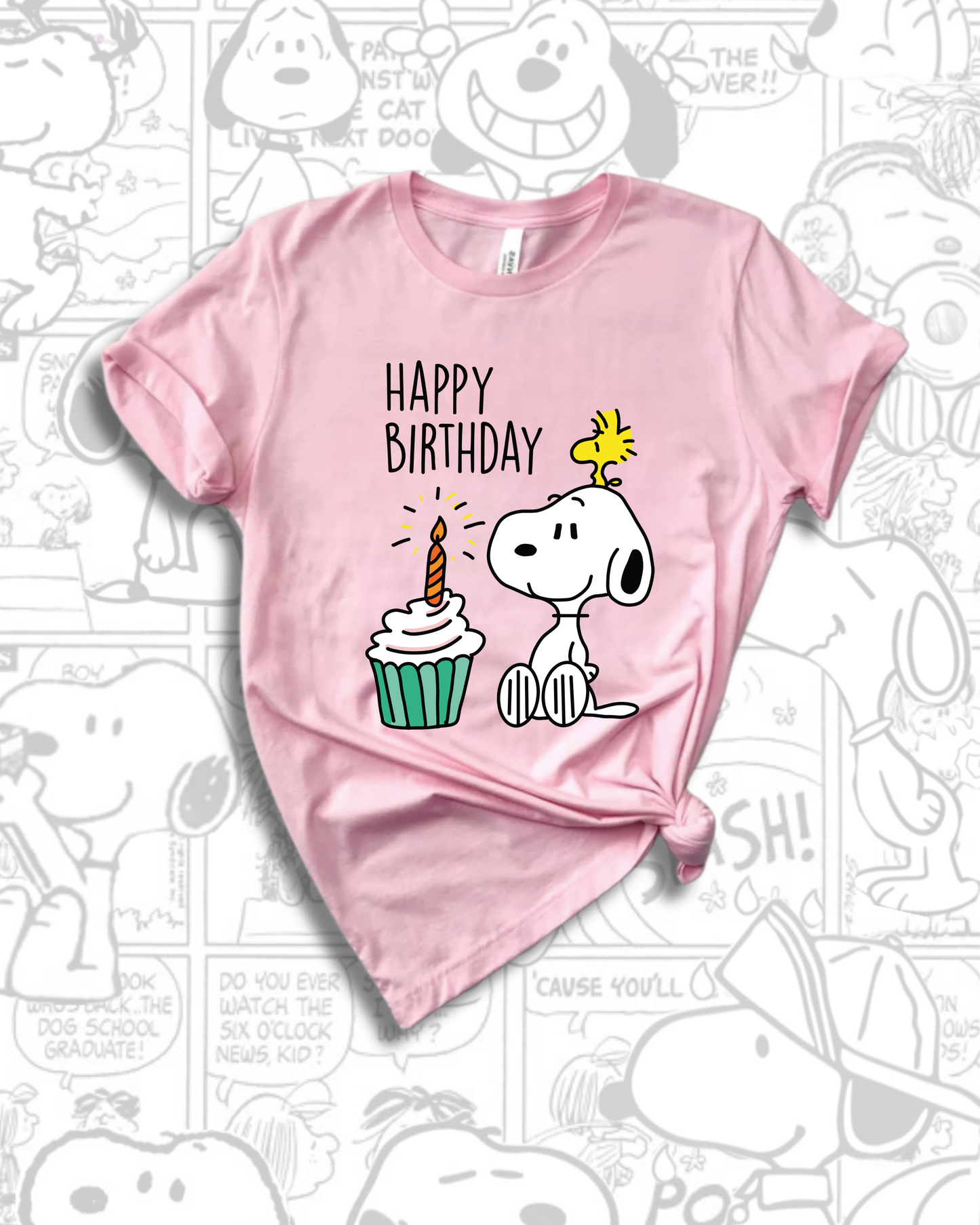 T-Shirt - Happy Birthday Snoopy