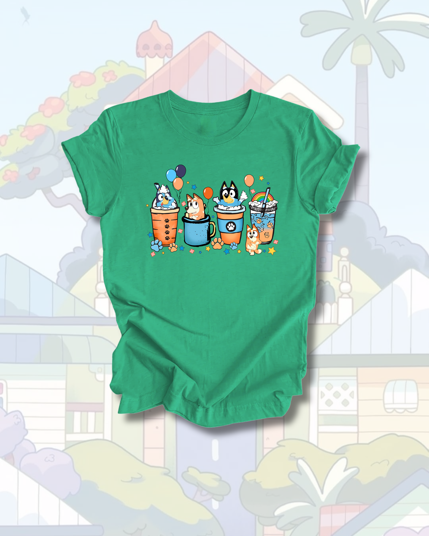 T-Shirt - Coffee Bluey