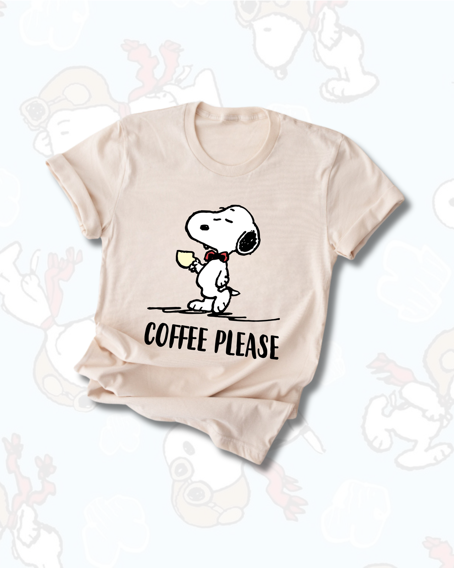 T-Shirt - Coffee Pleace Snoopy